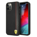 FERRARI FESAXHCP12LBK iPhone 12 Pro Max 6,7" tarny/must karbikodu On Track Carbon Stripe
