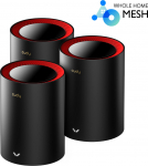 Cudy M3000 WiFi 6 vrgusilma ssteem, 3-paki komplekt, must (M3000_B(3-paki komplekt))