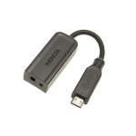 NOKIA CA-146C universaalne laadimiskaabli adapter Micro USB - 2,0 mm + 3,5 mm Jack 12 cm