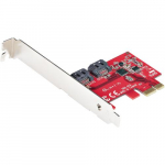 StarTech.com SATA PCIe karda - 2 porti PCIe SATA laiendkort - 6Gbps - tis/ madal profiil - PCI Express SATA adapteri/ kontroller - ASM1061 Non-Raid - PCIe SATA muundja