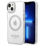 GUESS GUHMP14MHTRMS iPhone 14 Plus / 15 Plus 6.7" srebrny/hbedane kva mbris Metal Outline Magsafe
