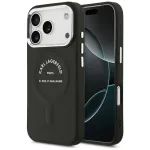 Case Karl Lagerfeld Embossed Open Ring RSG Logo MagSafe for iPhone 18 Pro / 17 Pro black