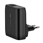 USAMS Laad. seotik + powerbank 2w1 PB115000 mAh Kiirulaadimine must/black 5KCD7101 (US-CD71)