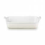 Le Creuset Rectangular Heritage Stoneware 32x24cm | 4L white