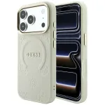GUESS Saffiano Peony AND Ring MagSafe-kinnitusega mbris iPhone 18 Pro Max / 17 Pro Max jaoks, bee