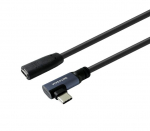 Vivolink USB-C male angled to female 2m USB3.2 Supports 20 Gbps