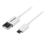 StarTech.com 1m Valge Micro USB kabel - A Micro B-ile