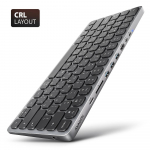 AXAGON KLAVIATUUR + I/O HUB 9IN1/0,6M HMC-KB-CRL