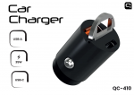 Quick QC-410 Car Charger with USB-C / USB 35W