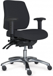 Toplux Pro 20 ketugedega kontoritool, must (Pro 20 must)