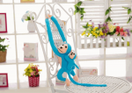 LEAN Toys Mascot Plush Monkey with Baby, Blue 90 cm