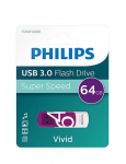 PHILIPS FM64FD00B USB-mluseade 64 GB USB Type-A 3.2 Gen 1 (3.1 Gen 1) lilla, valge