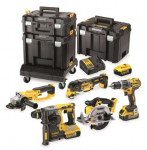 DEWALT.COMBO KIT 18V DCK654P3T (DCD796+DCF887+DCS355+DCG412+DCS391+DCH273) 3x5.0Ah TSTAK