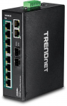 TRENDNET TI-PG102 vrgulliti Halduse poleva Gigabit Ethernet (10/100/1000) Toite le Etherneti (PoE) Must