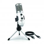 Fifine K056A microphone for gaming | podcast | streams | tripod | white