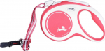 Flexi automatic leash New Comfort S rope 8 m color red.
