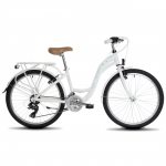 Girls' bicycle ROMET Panda 1, white-blue
