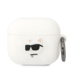 Karl Lagerfeld KLA3RUNCHH AirPods 3 kate biay/white Silicone Choupette Head 3D