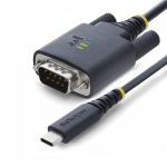 StarTech.com 6,6 jalgi (2 m) USB-C kuni seerialise henduse adapterkaabel, COM-porti hoidmine, FTDI-chipset, Type-C kuni DB9 RS232 isase liitiga, olukustatuste LED-tulede, vahetatavate DB9-vtmetega ja mutteritega