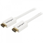 StarTech.com 7m / 23 ft CL3 Rated HDMI kabeliga Ethernetiga - Seinakinnituseligele sobiv Ultra HD HDMI kabel - 4K 30Hz UHD kiire HDMI kabel - 10.2 Gbps - HDMI 1.4 Video/Display kabel - 30AWG, Valge