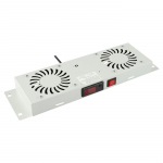 Lanview 2 FANS, DIGITAL THERMOSTAT CONTROLLED FAN MODULE WHITE