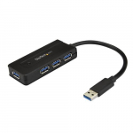 StarTech.com 4-port USB 3.0 keskus (SuperSpeed 5Gbps) kiire laadimisega kaasaskantav USB 3.1 Gen 1 Type-A slearvuti/lauaarvuti keskus USB-toitega vi eraldusvimsusega toiteallikaga krgsrgi tagamiseks Mini/kompaktne