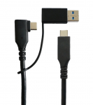 MicroConnect USB 3.2 Gen 1, USB-C angled And A Male/C female adapter