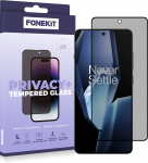 FoneKit Privacy+ tisfilmkaitse kaitseklaas, OnePlus 13R, must (Oneplus 13R 2.5D tisfilmkaitse)