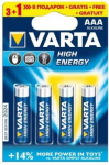 Varta Krge energiat sisaldav AAA / R03 4-stikuline pakett