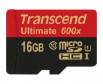 Transcend microSDHC Class 10 UHS-I 600x 16 GB