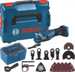Bosch Powertools Akku-Multi-Cutter GOP 18V-34 Solo Professional, 18Volt (blau/schwarz, ohne Akku und Ladegert, L-BOXX + Zubehr-Box)
