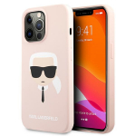 Karl Lagerfeld KLHCP13LSLKHLP iPhone 13 Pro / 13 6,1" jasnorowy/light pink hardcase Silicone Karl`s Head