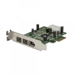 StarTech.com 3 Port 2b 1a Madal Profiil 1394 PCI Express FireWire Kskikas```