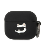 Karl Lagerfeld KLA3RUNCHK AirPods 3 kate tarny/must Silikoonist Choupette Head 3D