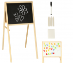 RoGer Double-sided magnetic wooden board + educational accessories
