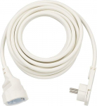Brennenstuhl Verlngerungskabel, 1x Winkel-Flachstecker (wei, 5 Meter)