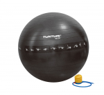 Gymnastics ball TUNTURI Gymball 55cm anti-burst, black