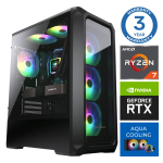 INTOP AQUA Ryzen 7 8700F 16GB DDR5 500GB SSD M.2 NVME RTX 5060Ti 8GB ilma operatsioonissteemiga