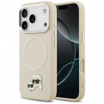 Karl Lagerfeld Karli ja Choupette'i etuikohver MagSafe iPhone'i 17 Pro Max jaoks, beige