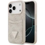 GUESS IPhone 18 Pro Max / 17 Pro Max juhtnutriangle 4G kahe kaardi jaoks, roosa