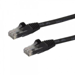 StarTech.com 7,5 m CAT6 Ethernet-kaabel - Must CAT 6 Gigabit Ethernet-juhe - 250 MHz 100W PoE RJ45 UTP vrgukaabel/patch-juhe, snagless (vabalt takistusteta), koormusest vabastavaga, individuaalselt testitud