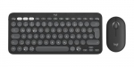 LOGITECH 920-012203 klaviatuur. Hiir kaasas. Universaalne RF traadita + Bluetooth QWERTZ saksa keelne, grafiidi vrvi