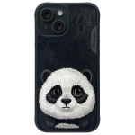 Nimmy case iPhone 15 6.1" black Big Eyed Pet 2.0 Panda
