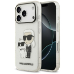 Karl Lagerfeld Etui IML NFT Glitter Karl AND Choupette do iPhone 18 Pro Max / 17 Pro Max lkitav lbipaistev