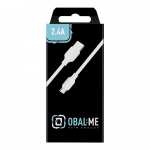Obal:Me Lihtne USB-A/USB-C kaabel 1m / valge