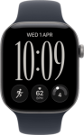 APPLE Watch 12 5G 46mm Alu Grau Sport space grau M/L