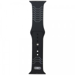 Audi Pasek Geomeetriline muster Silikoonist kekellarihm Apple Watch 44/45/46/49mm czarny