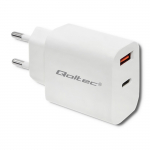 Qoltec Laadija 18W 5-12V, 1,5-3A, USB C
