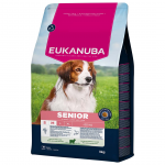 Kuiv koeratoit - Eukanuba Senior, Vike|Keskmine, Lambakas ja Riis, 12 kg