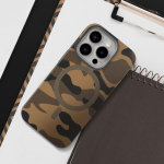 FORCELL F-PROTECT Levels with Dual Layer 4D technology, Military Drop-Test compatible with MagSafe for IPHONE 16 PLUS desert camo